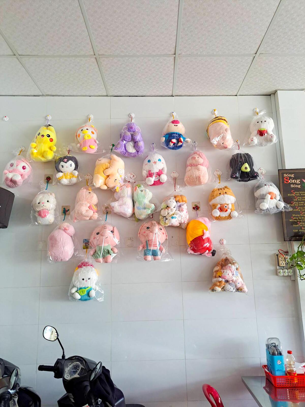 Thú bông tại quán